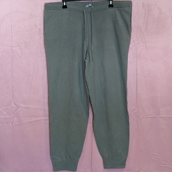Antonio Melani Mint Green Cashmere Elizabeth Jogger Pants size XL - Picture 1 of 6